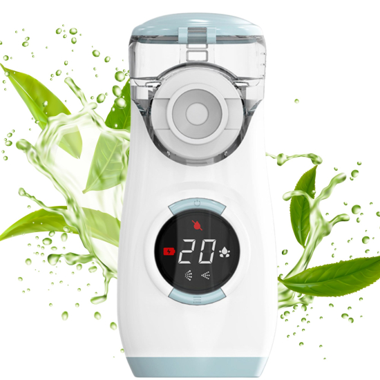 Інгалятор портативний AIMED Mesh Nebulizer з акумулятором колір блакитний