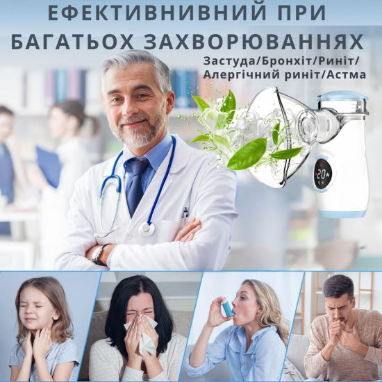 Інгалятор AIMED Mesh Nebulizer сірий