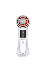 Мікрострумовий массажер для обличчя AIMED SkinLift Pro Anti-Aging з функцією RF Lifting, Hot&Cold компресом, EMS та LED світлотерапією колір білий