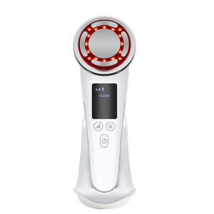 Мікрострумовий массажер для обличчя AIMED SkinLift Pro Anti-Aging з функцією RF Lifting, Hot&Cold компресом, EMS та LED світлотерапією колір білий