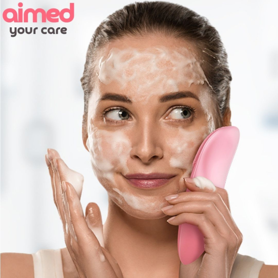 Щітка для чищення обличчя AIMED Face Massage Master колір рожевий