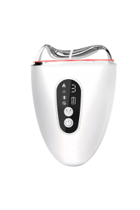 Мікрострумовий массажер  AIMED SkinLift Guasha Anti-Aging з функцією RF Lifting, Hot&Cold компресом, EMS та LED світлотерапією колір білий