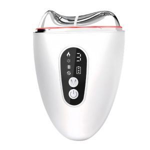 Мікрострумовий массажер  AIMED SkinLift Guasha Anti-Aging з функцією RF Lifting, Hot&Cold компресом, EMS та LED світлотерапією колір білий
