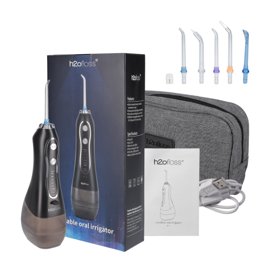  Іригатор h2ofloss HF-6 Travel Kit чорний