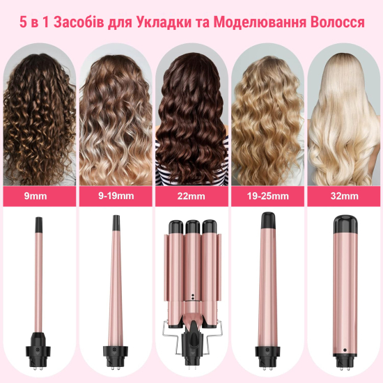 Плойка мультистайлер AIMED Hair Multistyler набір 5в1 