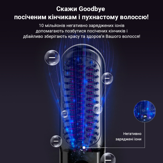 Беспроводной выравниватель для волос AIMED Hair Straightener Brush Wireless 