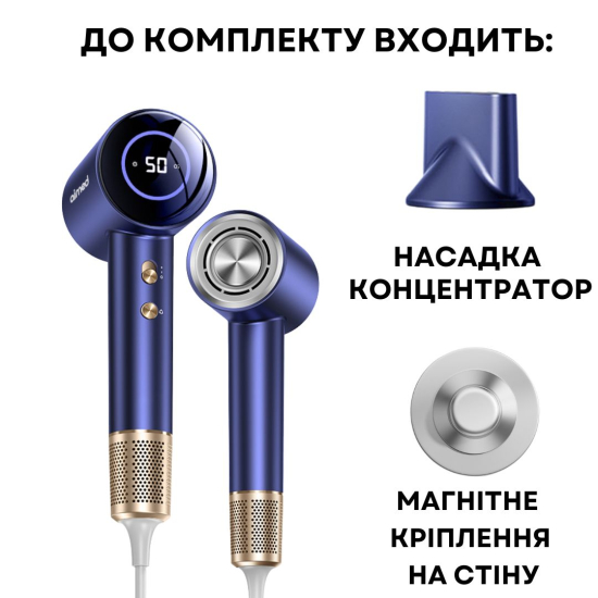 Фен для волосся AIMED Hair Master PRO синій