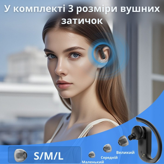 Слуховий апарат AIMED Hearing Aid Pro Series A21 з цифровим чіпом та завушними кріпленнями колір чорний