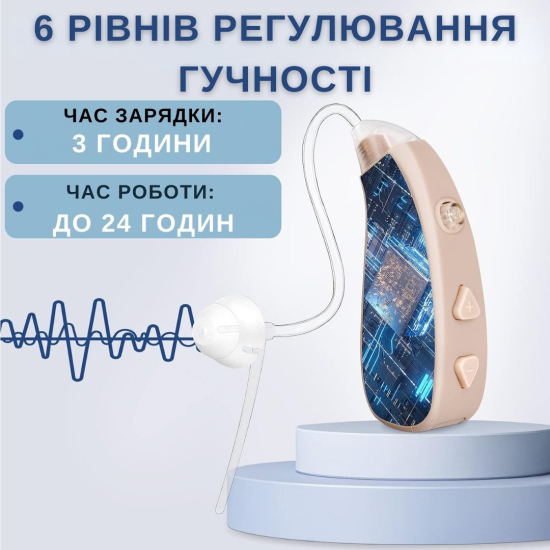 Слуховий апарат AIMED HEARING AID Pro бежевий