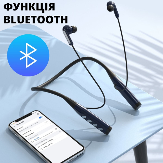 Слуховий апарат AIMED Hearing Aid Pro Series N08 з підключенням Bluetooth та кріпленням на шию колір чорний