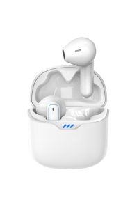 Слуховий апарат AIMED Hearing Aid NO-EARBUDS Series P18 з підключенням Bluetooth та кейсом для зарядки колір білий