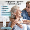 Слуховий апарат AIMED Hearing Aid NO-EARBUDS Series P18 з підключенням Bluetooth та кейсом для зарядки колір білий