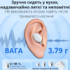 Слуховий апарат AIMED Hearing Aid Pro Series W10 з підключенням Bluetooth та портативним кейсом для зарядки колір чорний