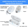 Слуховий апарат AIMED Hearing Aid Pro Series W10 з підключенням Bluetooth та портативним кейсом для зарядки колір чорний