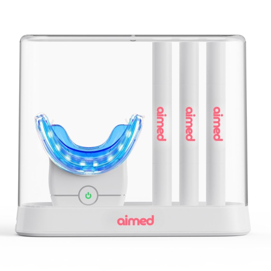 Капа для відбілювання зубів AIMED Smile Kit Pro з набором відбілюючого гелю 3 шт колір білий