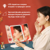 Дзеркало для макіяжу AIMED Makeup Mirror 360 з акумулятором та LED підсвіткою 