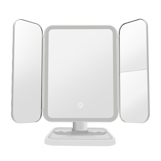 Дзеркало для макіяжу AIMED Makeup Mirror 360 з акумулятором та LED підсвіткою 