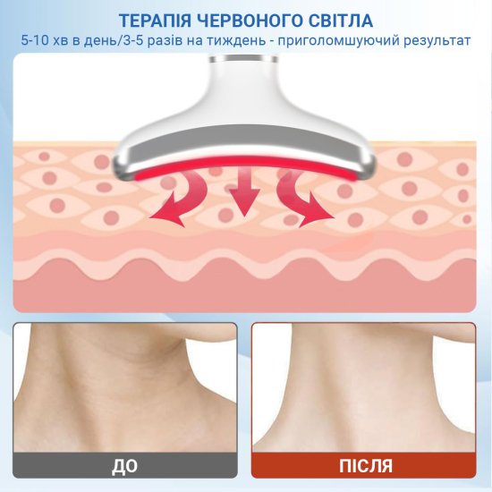Мікрострумовий EMS масажер для шиї AIMED Neck Lifting білий