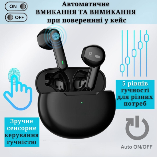 Слуховий апарат AIMED NO-EARBUDS Series HEARING AID без вушних затичок колір чорний
