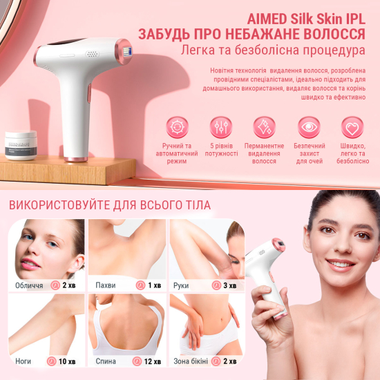Фотоепілятор AIMED Silk Skin IPL колір зелений