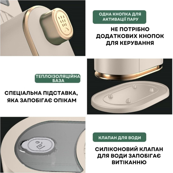 Портативна праска для одягу AIMED Steam Master колір білий