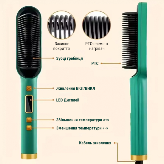 Щітка вирівнювач для волосся AIMED Hair Straightener Brush