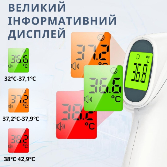 Безконтактний інфрачервоний термометр AIMED Temp Master Classic колір білий