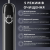 Електрична зубна щітка AIMED Sonic Spark з технологією обертання Wing 5 режимів 4 насадки колір чорний