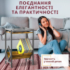 Стіл органайзер для вінілового програвача 112Pens з тримачем для платівок 2 яруси колір коричневий
