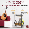 Стіл органайзер для вінілового програвача 112Pens з тримачем для платівок 2 яруси колір коричневий