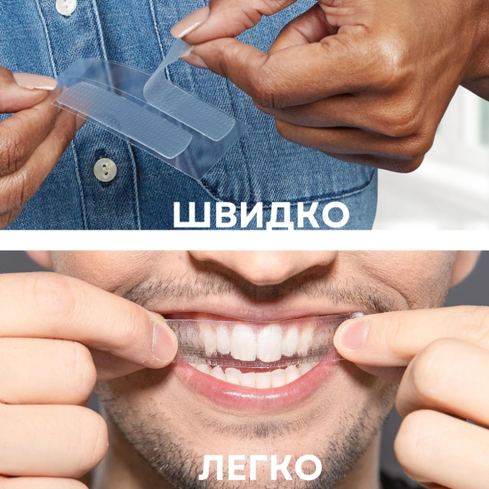 Відбілюючі смужки AIMED Teeth Whitening Strips 28 шт на 14 процедур смак полуниця